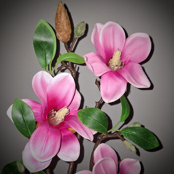 Faux Flowers Stems Magnolia, 3 of 5