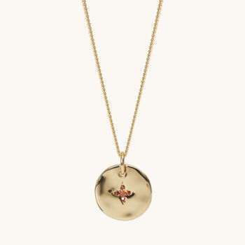 January Birthstone Necklace 18ct Gold Plate, 2 of 6