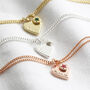 Personalised Heart And Birthstone Charm Bracelet, thumbnail 2 of 9