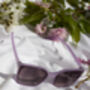 Lilac Full Lens Cat Eye Point Sunglasses, thumbnail 5 of 6