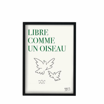 Free As A Bird French Giclée Art Print, 2 of 3