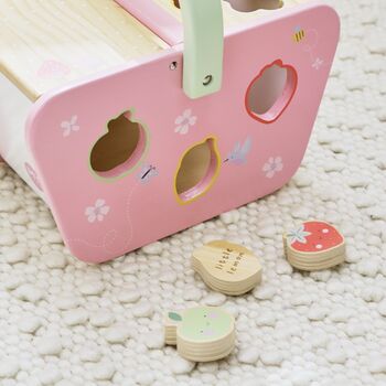 Personalised Picnic Wooden Shape Sorter, 4 of 4