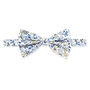 Wedding Cotton Floral Print Self Tie Bow Tie In Blue, thumbnail 5 of 6