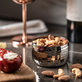 Hammered Copper Snack Bowl – 300ml, Colour Chrome, 2 of 5