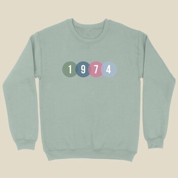 Birth Year Circle Sweatshirt, 4 of 6