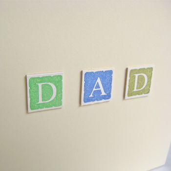 Handmade Personalised 'Dad' Card, 3 of 3