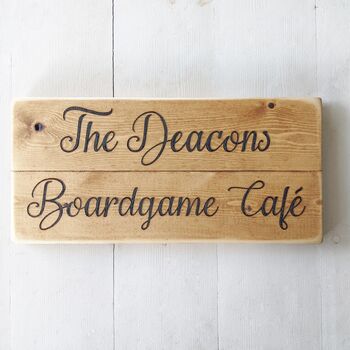 Wooden Vintage Hand Engraved Wall Mounted Signs, 4 of 10