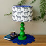 Fun And Colourful Zebra Patterned Drum Lampshade, thumbnail 3 of 3