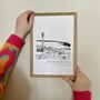 North York Moors Hand Illustrated Yorkshire Print, thumbnail 3 of 8