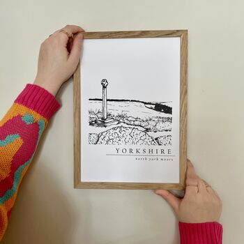 North York Moors Hand Illustrated Yorkshire Print, 3 of 8