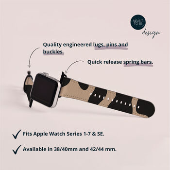 Contours Vegan Leather Apple Watch Band, 7 of 7