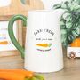 Farm Fresh Carrot Patch Ceramic Flower Jug | Easter Spring Decoration, thumbnail 1 of 2