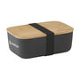 Personalised Contemporary Black Bamboo Lunch Box, thumbnail 3 of 6