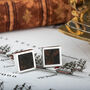 Hms Victory Copper Sterling Silver Cufflinks, thumbnail 1 of 6