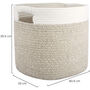 Cotton Rope Baskets Organizer Storage With Handles, thumbnail 4 of 5
