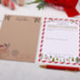 Personalised Letter To Santa And Blank Letter For Response With Reindeer Design, thumbnail 5 of 5