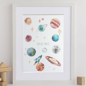 Personalised Planets Art Print, 2 of 5