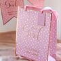 Baby Girl Gift Bags Pink And Rose Gold Three Pack, thumbnail 2 of 4