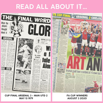 Arsenal Personalised Football Gift Newspaper Book, 11 of 12