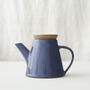 Fair Trade Handmade Glazed Stoneware Teapot, thumbnail 5 of 12