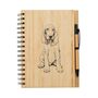 Personalised Bracco Italiano Engraved Notebook And Pen Set, thumbnail 2 of 3