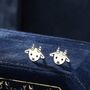 Baby Goat Stud Earrings In Sterling Silver, thumbnail 1 of 11