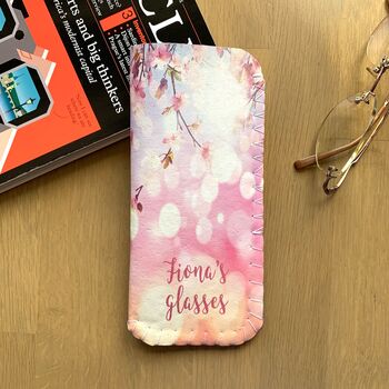 Blossom Flower Personalised Glasses Case, 5 of 5