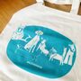 #Ilovedogs Recycled Fabric Tote Bag In Aqua, thumbnail 3 of 7