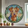 Welsh Terrier Stained Glass Effect Suncatcher, thumbnail 4 of 5