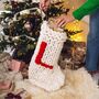 Personalised Jumbo Hand Knitted Christmas Stocking, thumbnail 12 of 12