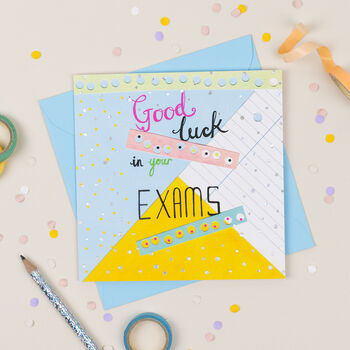 'Good Luck In Your Exams' Greeting Card, 2 of 2