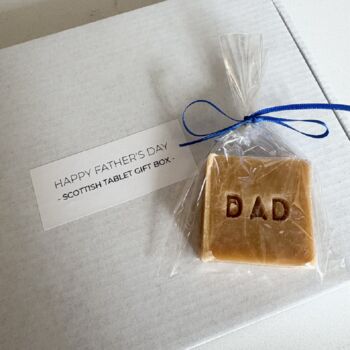 Happy Fathers Day Scottish Tablet Gift Box, 6 of 12