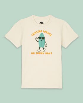 Chasing Waves On Sunny Days | Kids T Shirt, 2 of 3