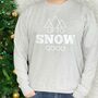 'Up To Snow Good' Unisex Ski And Snowboard Jumper, thumbnail 1 of 7