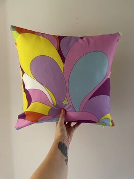 Rainbow Paisley Cushion, 6 of 6