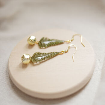Christmas Tree And Bell Gold Plated Earrings, 12 of 12
