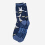 Thieving Seagulls Funny Bamboo Socks Men's Navy, thumbnail 3 of 3