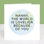 You Make The World Lovelier Mother's Day Card, thumbnail 2 of 3