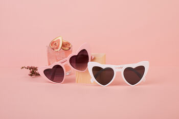 Pink Hen Party Heart Sunglasses, 5 of 6