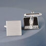 Sterling Silver Secret Message Cufflinks, thumbnail 7 of 9