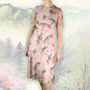 Cloudpine Print Silk Georgette Tea Dress, thumbnail 1 of 3