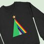 Lgbt+ Gay Rainbow Christmas Tree Jumper, thumbnail 1 of 2