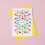 Flower Mother's Day Card With Pom Poms, thumbnail 5 of 6