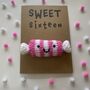 Sweet Sixteen Crochet 16th Birthday Card Handmade, thumbnail 10 of 12