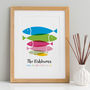 Personalised Family Fish Print, thumbnail 4 of 7