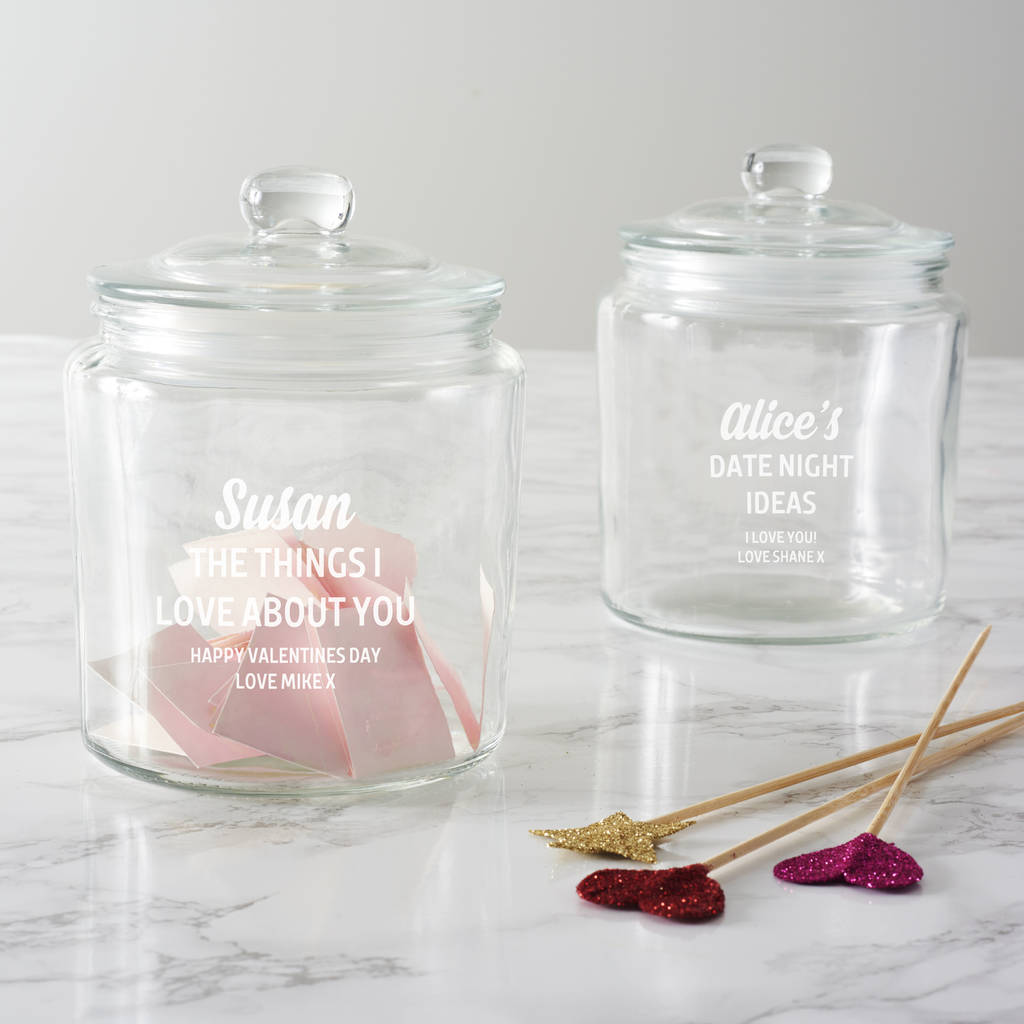 Personalised 'Things I Love About You' Jar, 1 of 2