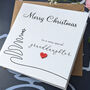 Granddaughter Christmas Card, 3D Wooden Heart, thumbnail 3 of 4