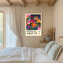 Japanese Wisdom Poster, Nanakorobi Yaoki Floral Art Print, thumbnail 2 of 3