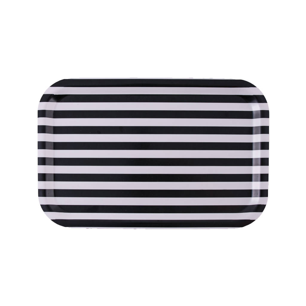 black and white striped tray by maik