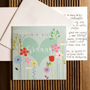 Floral Granny Greetings Card, 5 of 5